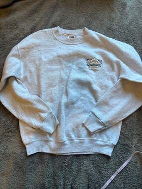 Fruit Of The Loom Alaska Mountain Sweatshirt Size M Gray